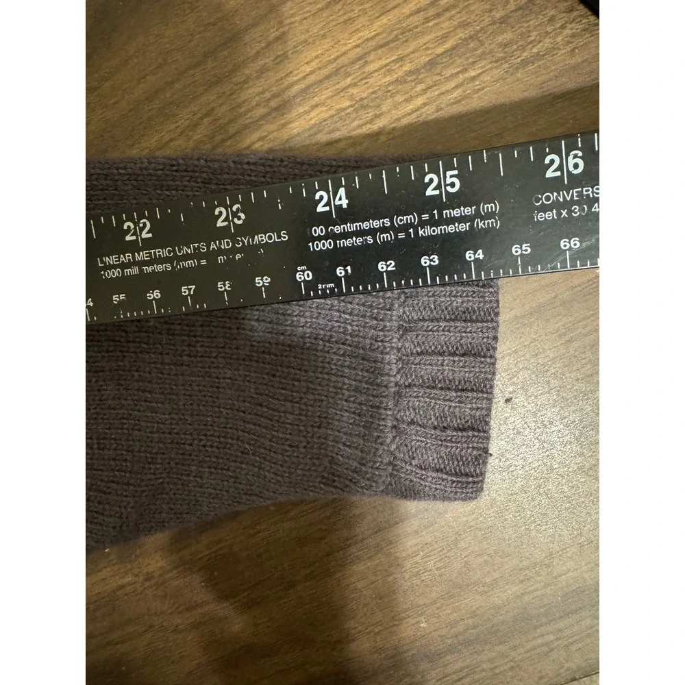 The North Face A5 Series Mens XL Lambswool Blend Crewneck Sweater Gray Tan Logo